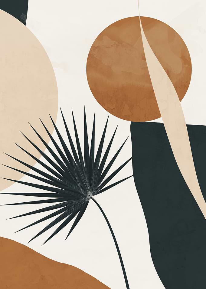 Abstract Art Tropical Leaves 6