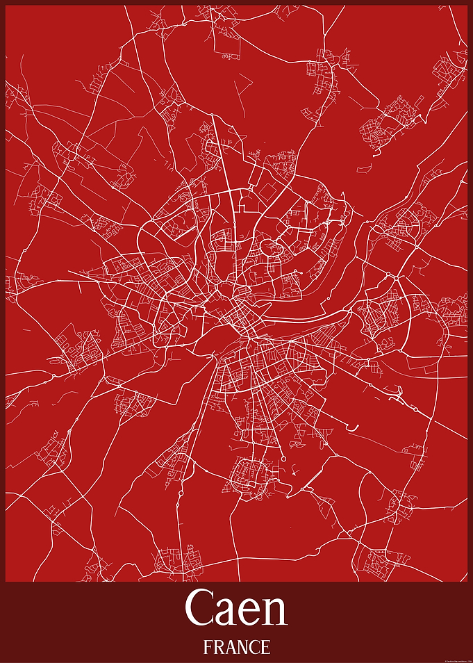 Caen City Map