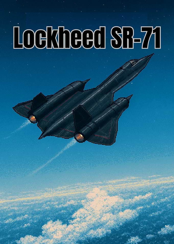 SR-71 Blackbird in Pixel Flight