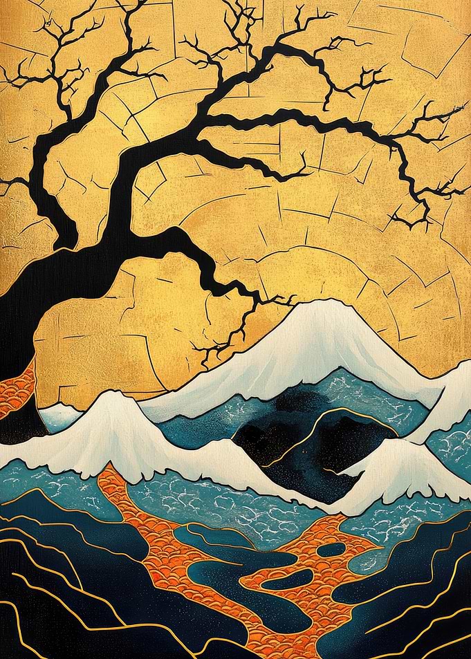 Japanese Mountain Landscape