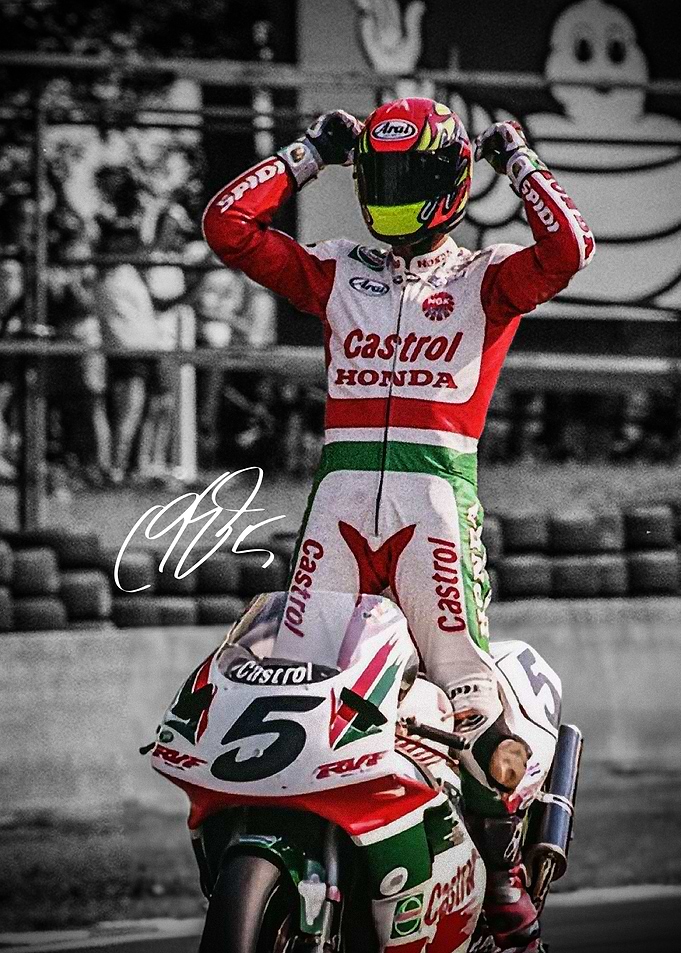 Colin Edwards Motorcycle Racer Victory