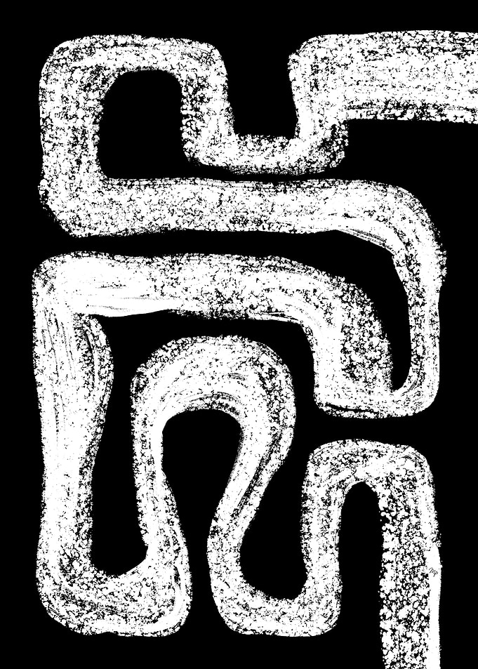 Abstract White Maze