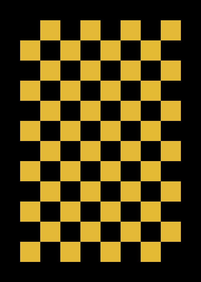 Gold and Black Checkerboard