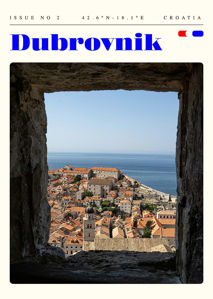 Dubrovnik Croatia Travel Art Poster