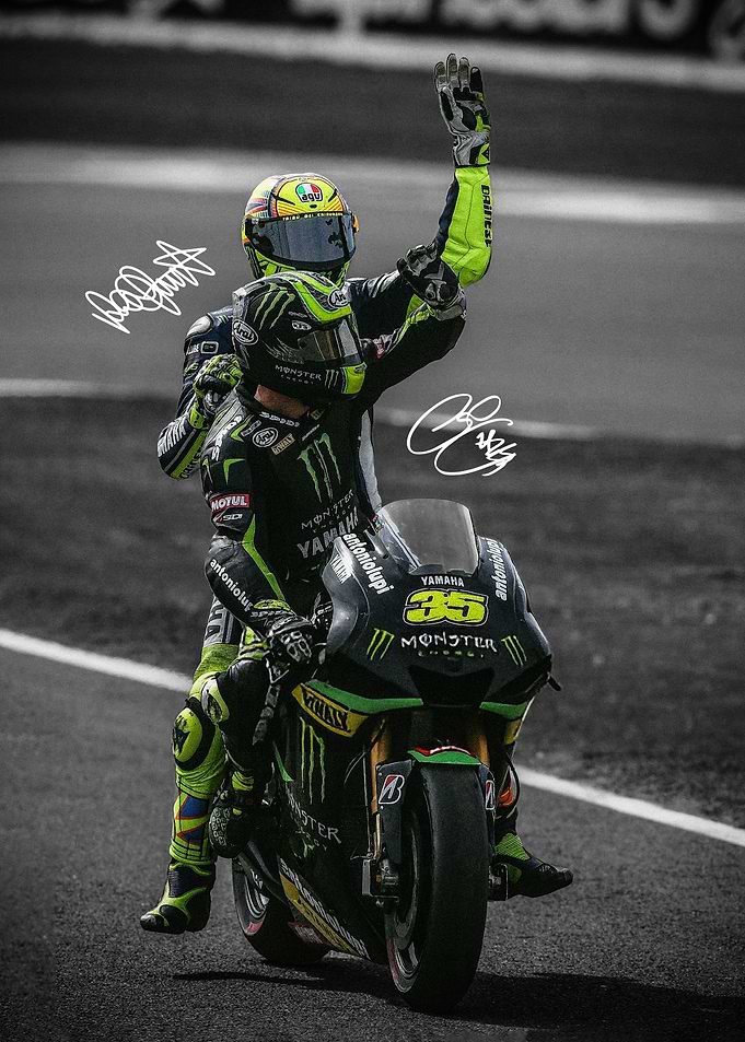 Valentino Rossi vs Cal Crutchlow