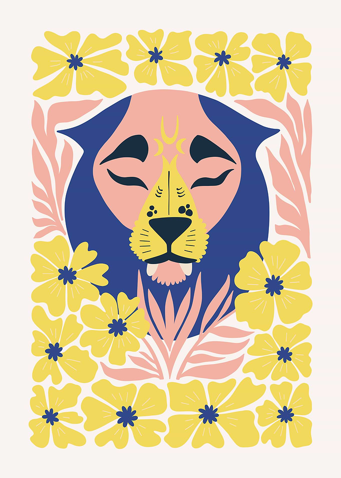 Lion in Bloom