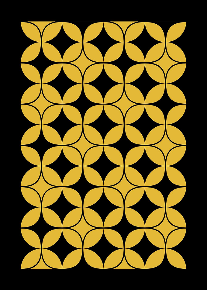 Gold Geometric Pattern