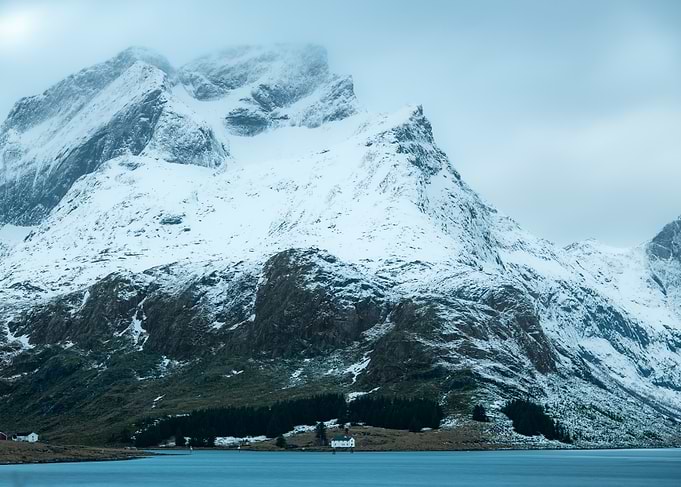 Snowy Mountain Landscape