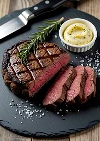 Grilled Steak with Rosemary