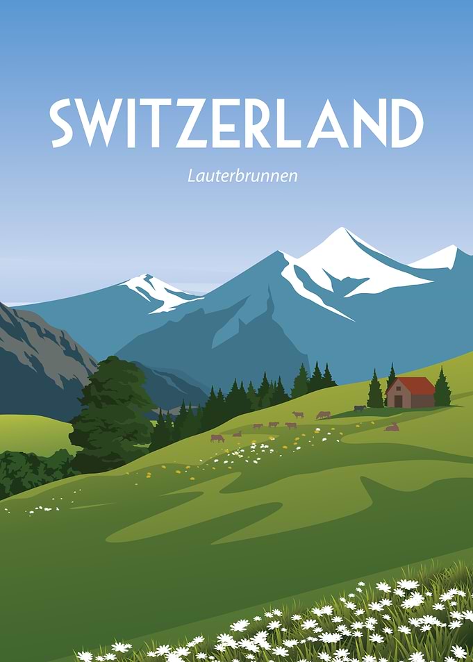 Switzerland Swiss Alps Landscape
