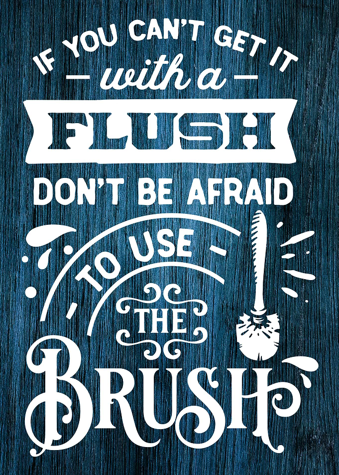 Toilet Brush Sign