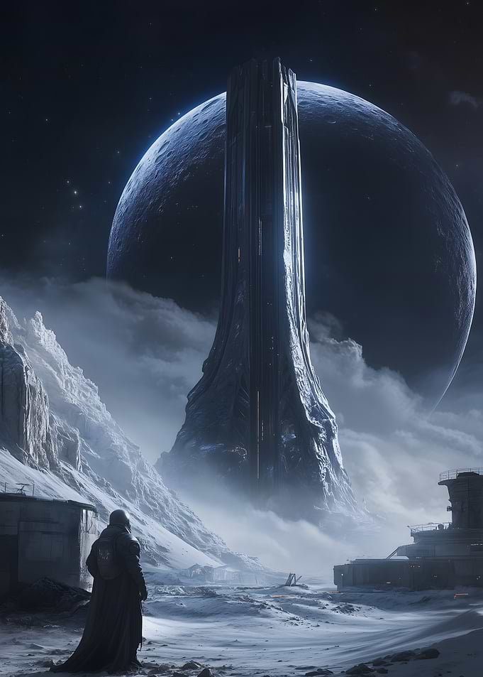 Alien Structure on Frozen Planet