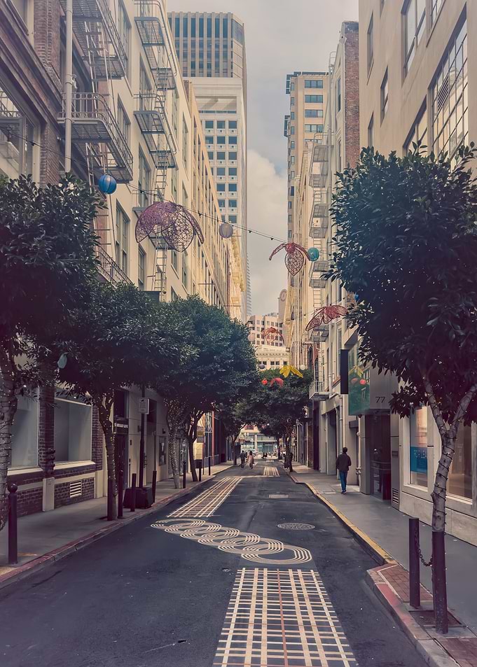 City Alleyway with Street Art