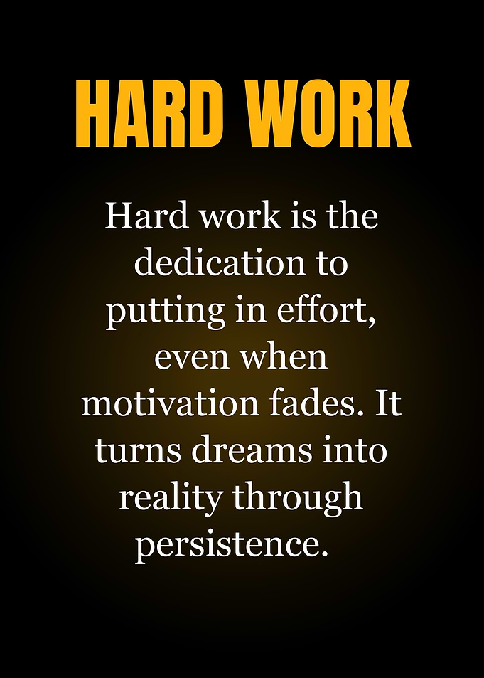 Hard Work Definition