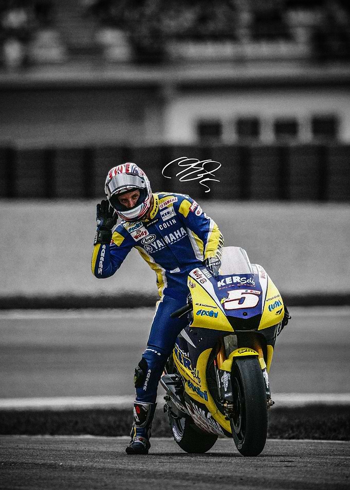 Colin Edwards Motorcycle Poster