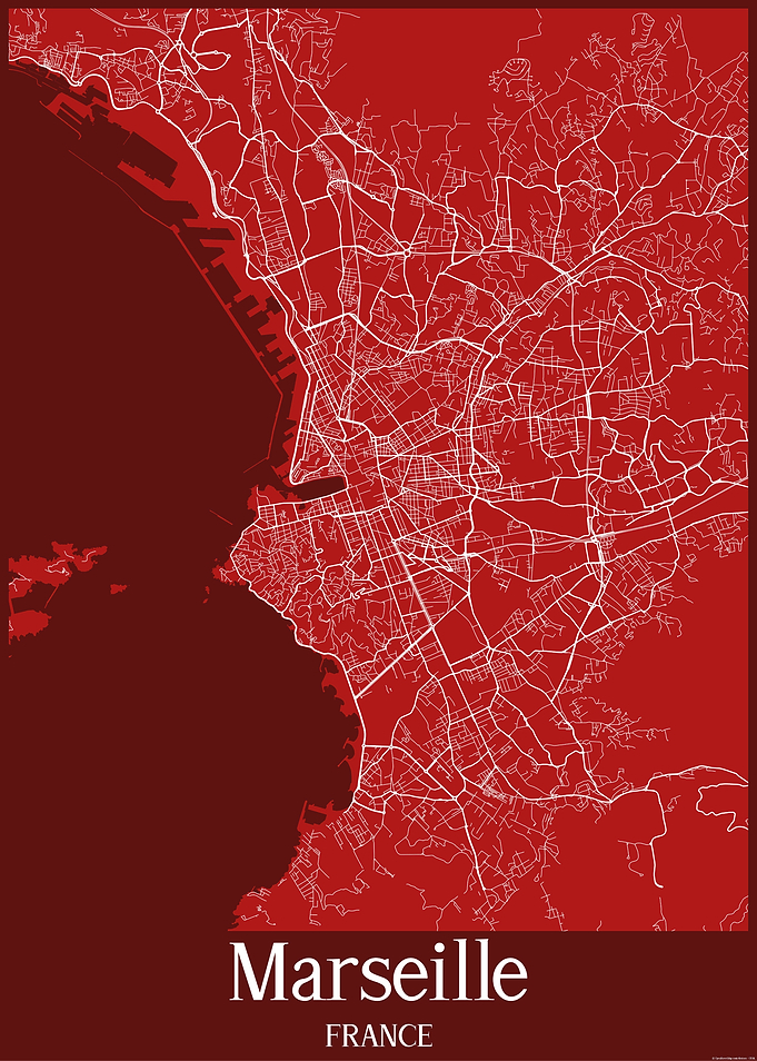Marseille City Map
