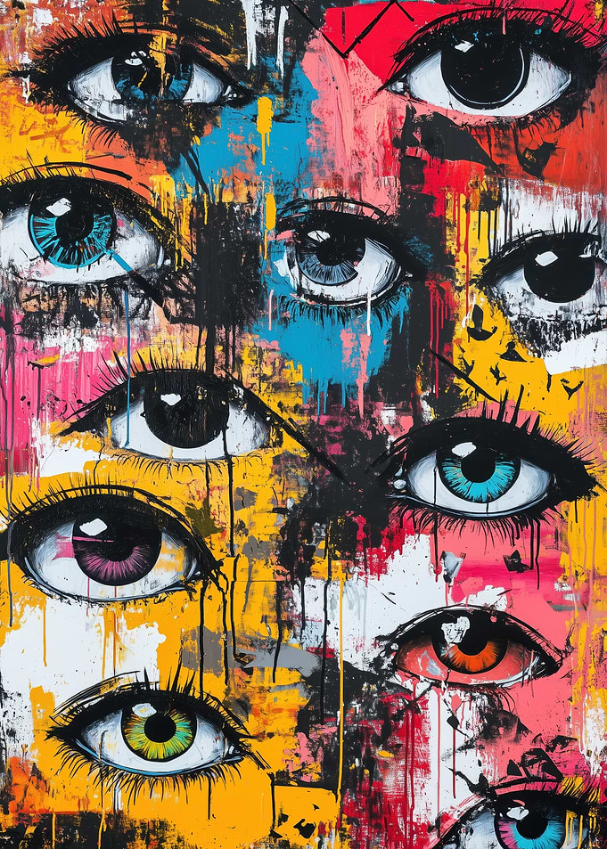 Abstract Eye Painting