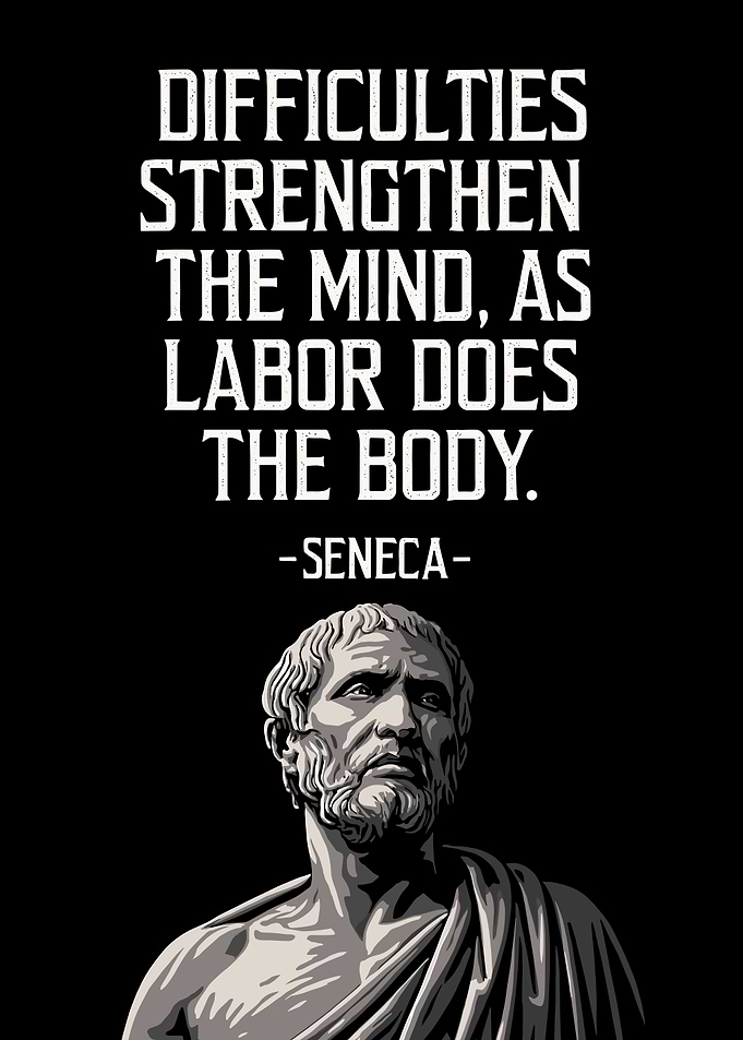 Seneca Stoic Quote Strength of Mind