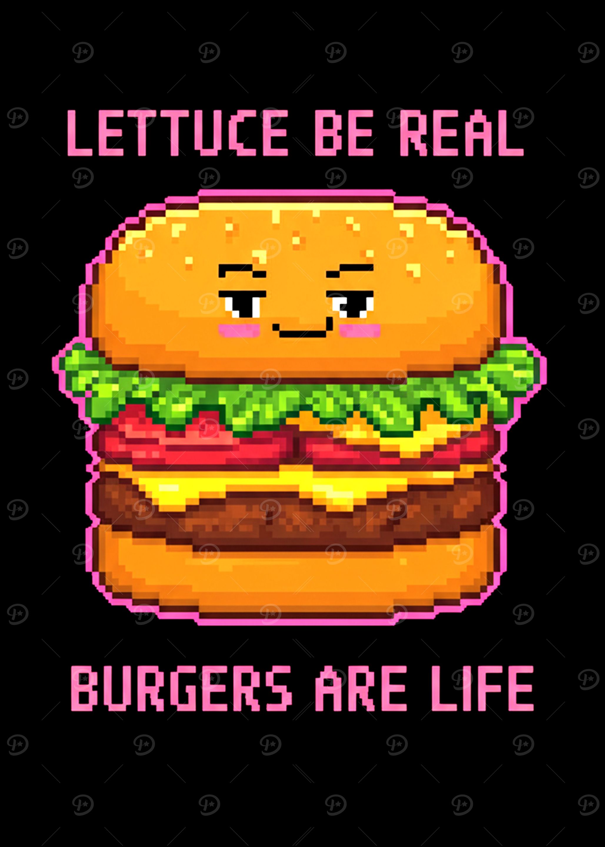 Pixel Burger Art