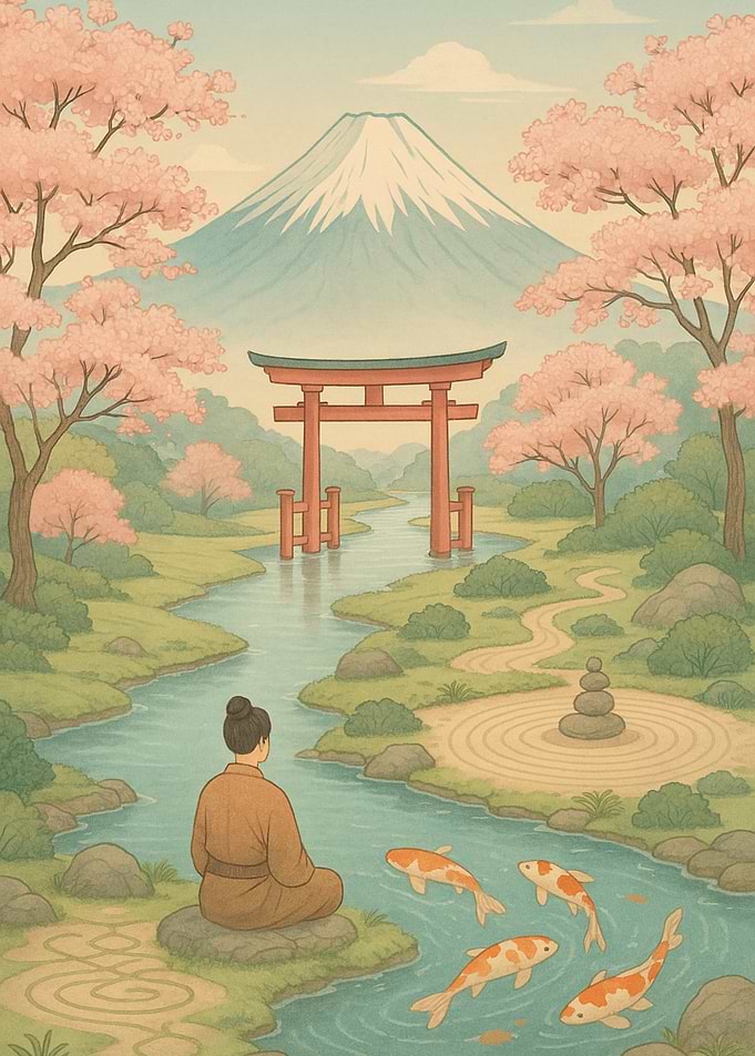 Japanese Garden Serenity Ikigai Zen Lifestyle