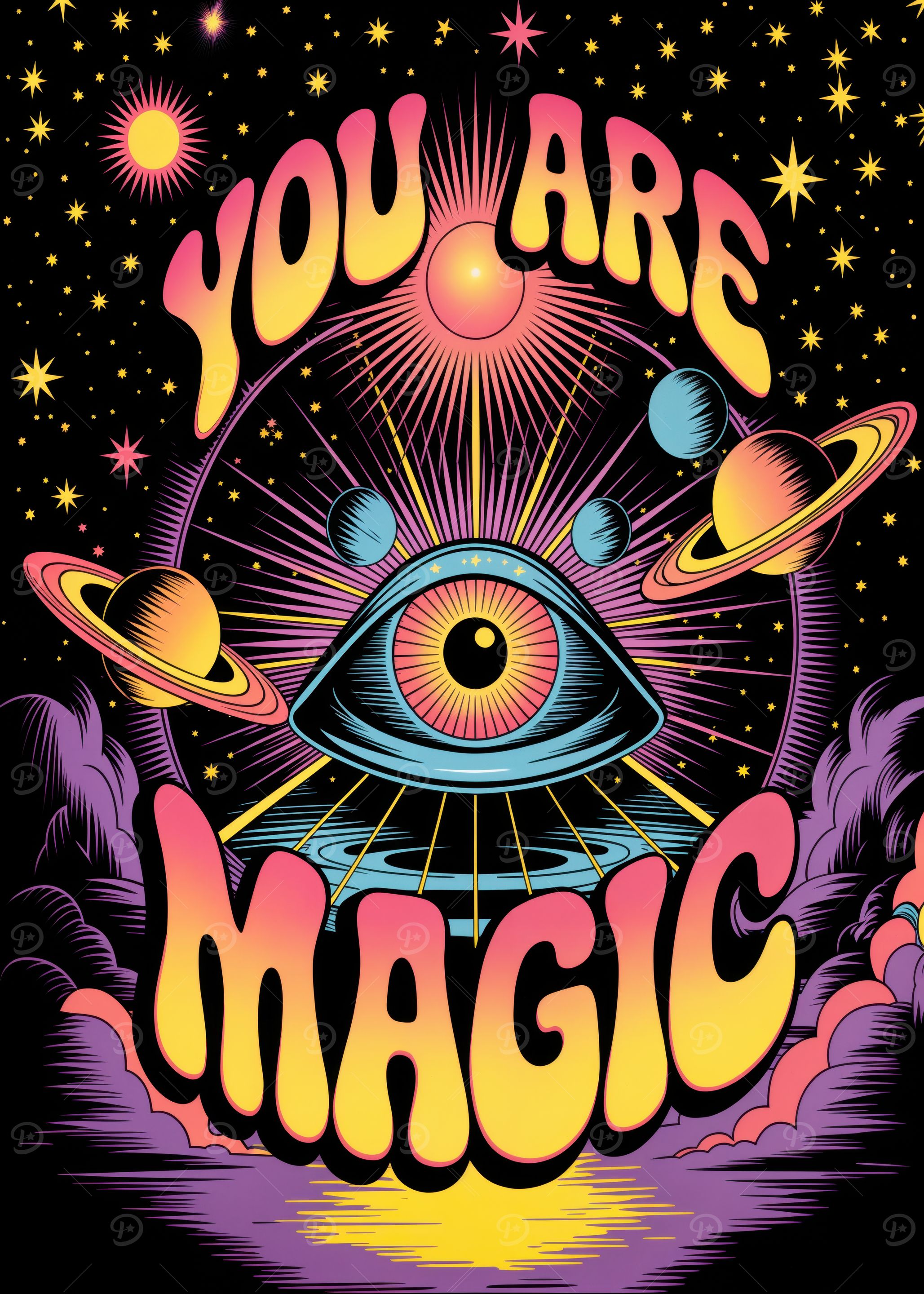 You Are Magic Psychedelic Art