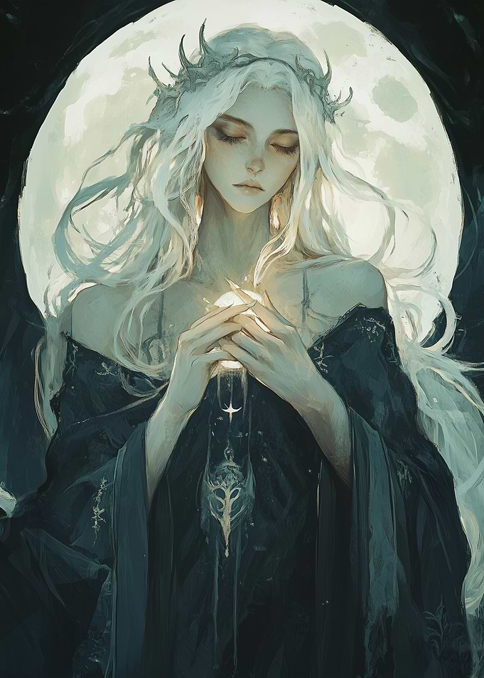 Moonlit Goddess, Daughter of the Moon