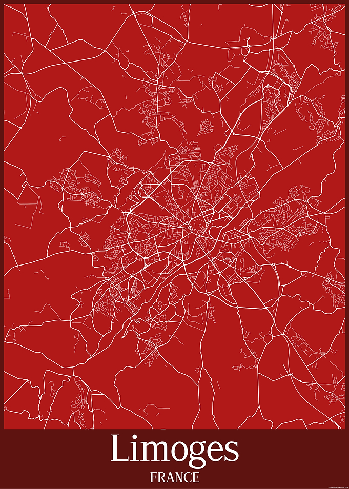 Limoges City Map