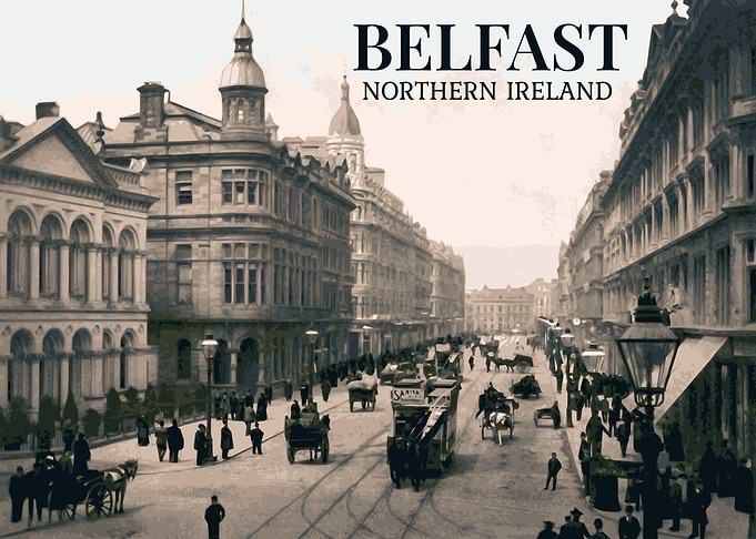 Vintage Belfast Poster