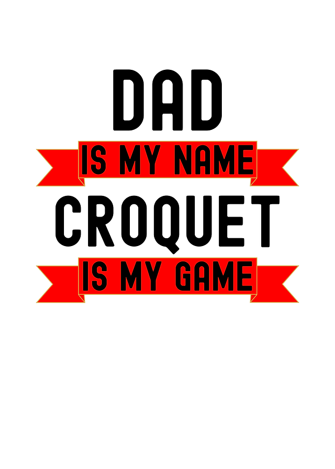 Dad Croquet Game