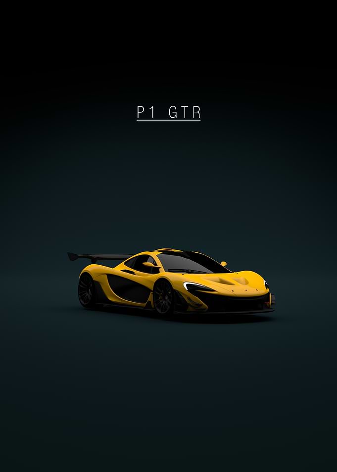 Front McLaren P1 GTR - Yellow