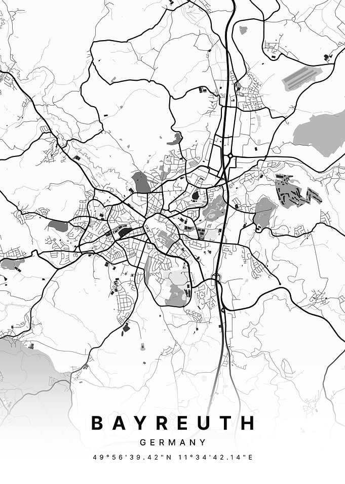 Bayreuth Germany City Map