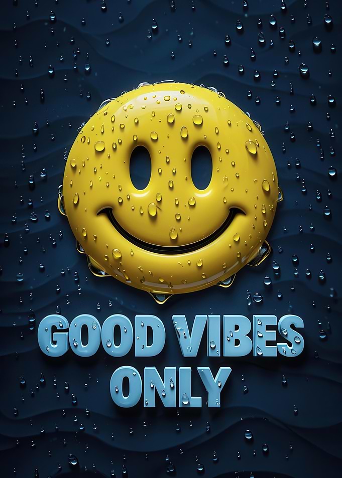 Good Vibes Only Smiley