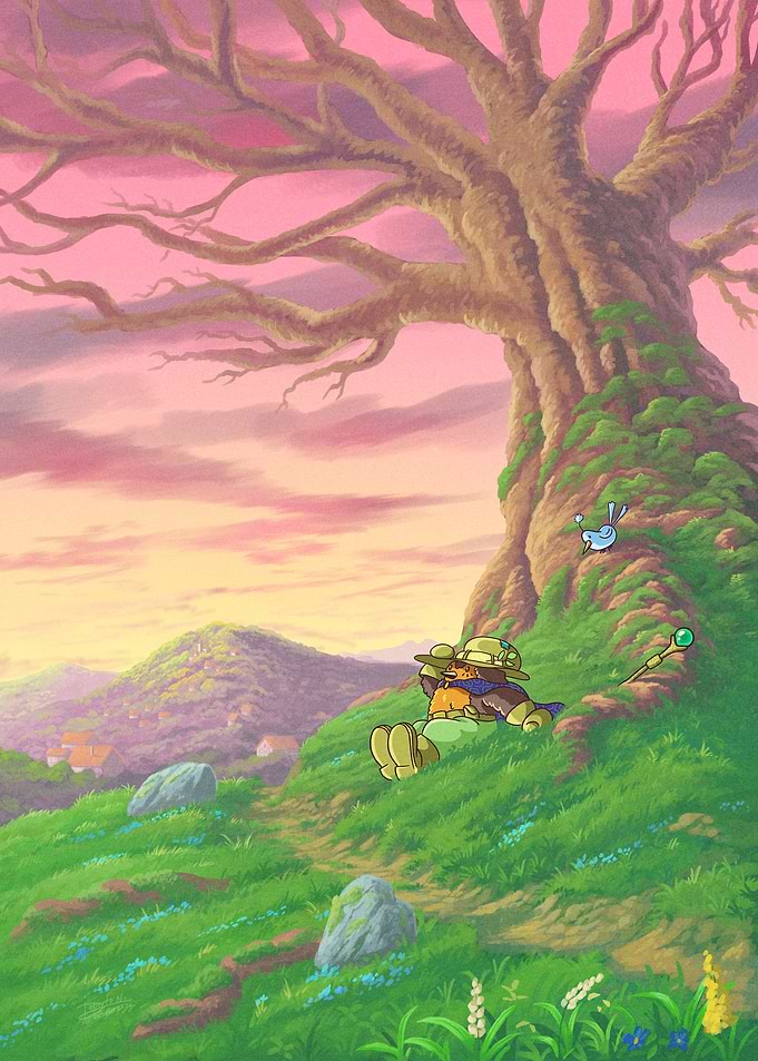 Relaxing at Dusk