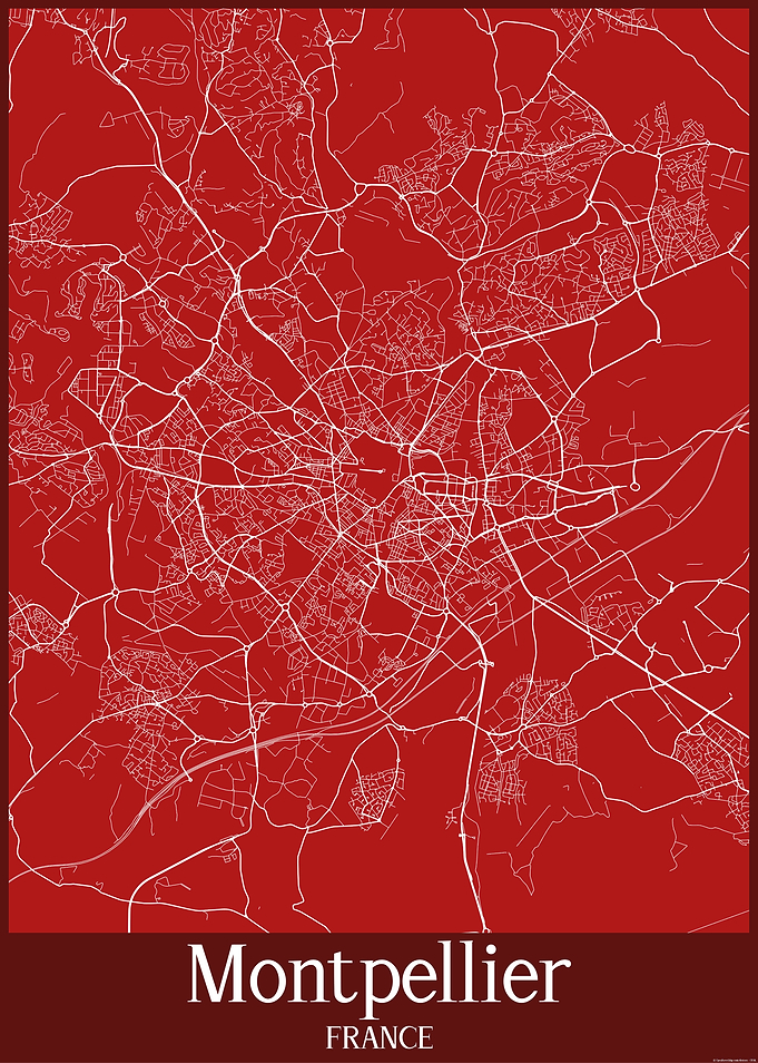 Montpellier City Map