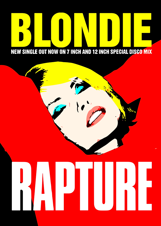 Blondie Rapture Single Cover
