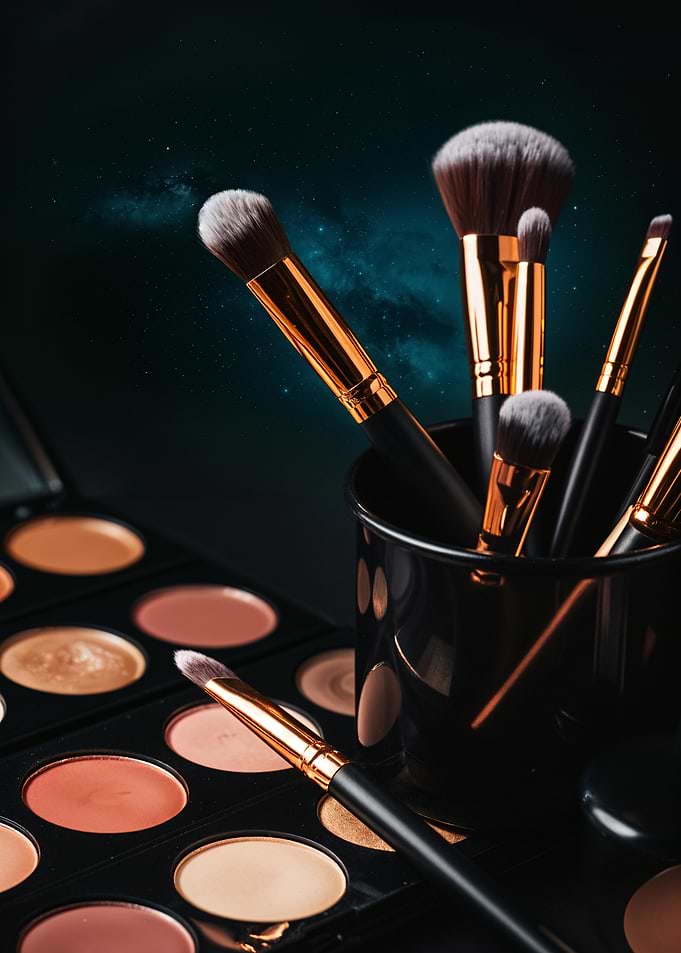 Makeup Brushes and Palette