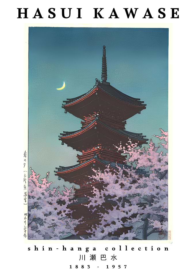 Japanese Pagoda Print