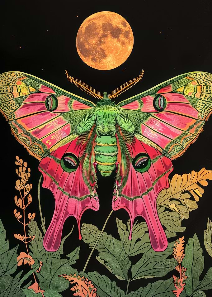 Moth and Moon
