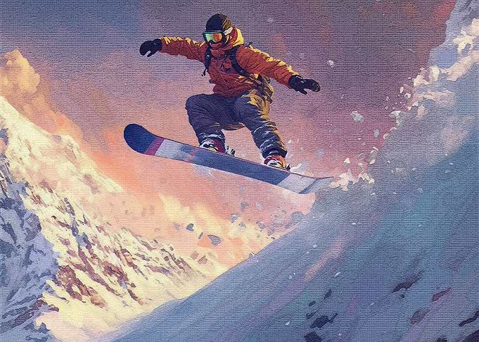 Snowboarder Flight