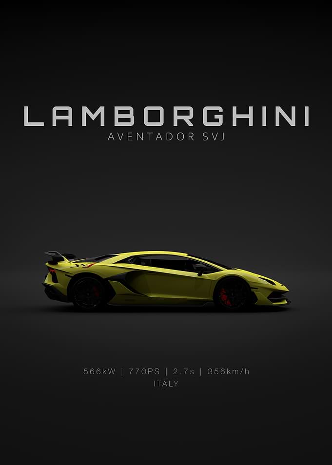 Lamborghini Aventador SVJ - Yellow Specs