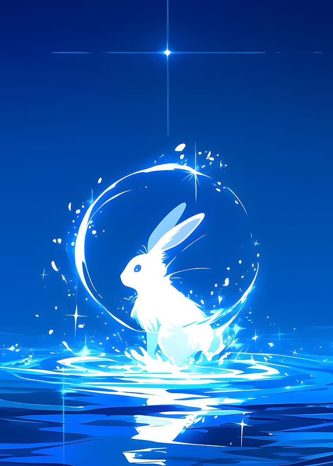 White Celestial Rabbit
