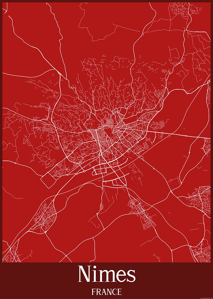 Nimes City Map