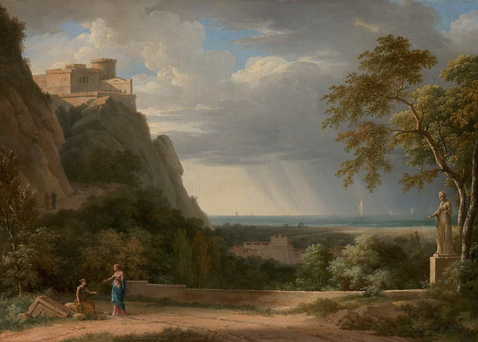 Coastal Landscape with Castle