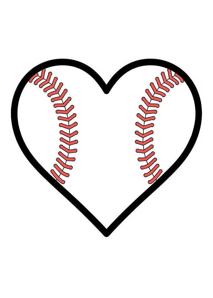 Baseball Heart Baseball