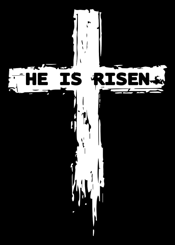 He Is Risen Cross