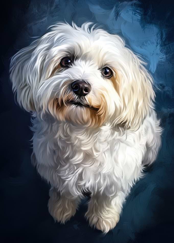 White Dog Portrait