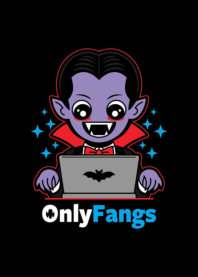 Funny Vampire on Laptop Meme