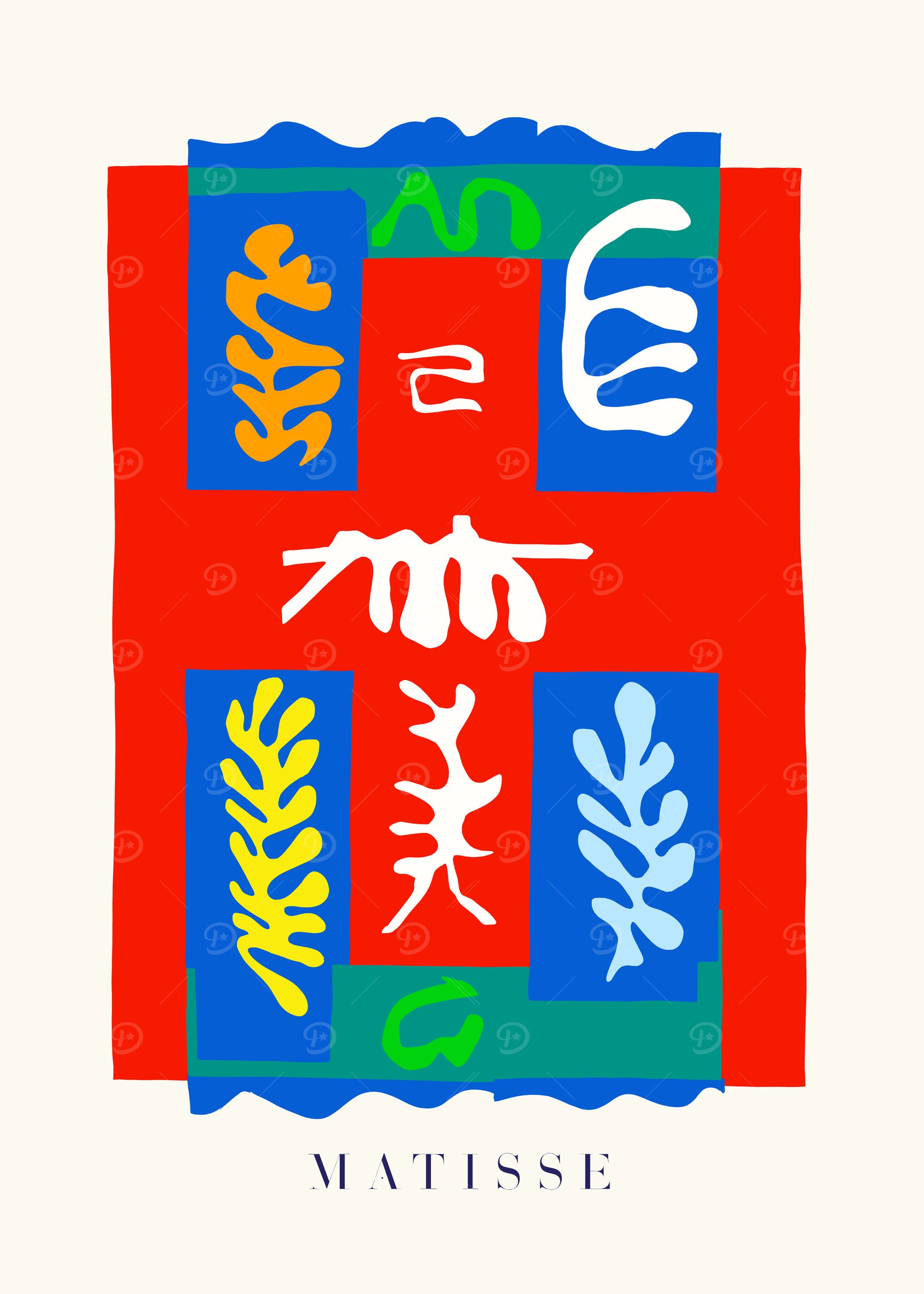 Matisse | Composition à la croix rouge