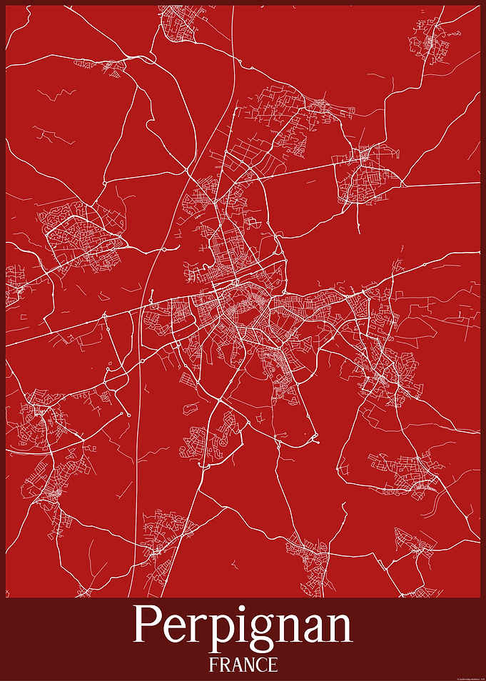 Perpignan City Map