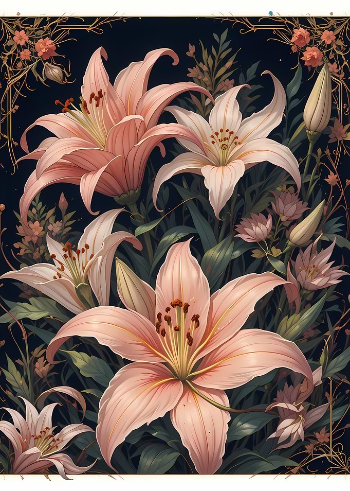 Pink Lilies Bouquet